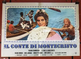 Set of 8 Count of Monte Cristo Richard C. Original Italian Movie Lobby Card 70s