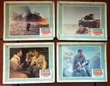 (Set of 8) Tobruk {Rock Hudson} 14x11" Original Lobby Cards 60s