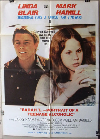 SARAH T PORTRAIT OF A TEENAGE ALCOHOLIC 27x39" Org Lebanese Movie Poster 70s