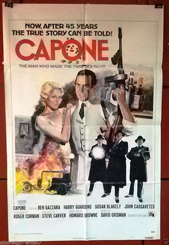 CAPONE {Ben Gazzara} 27x41"  Original U.S. 1sht Movie Poster 70s