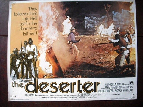 The Deserter {Bekim Fehmiu} Type A Org. Vintage Movie Lobby Card 70s