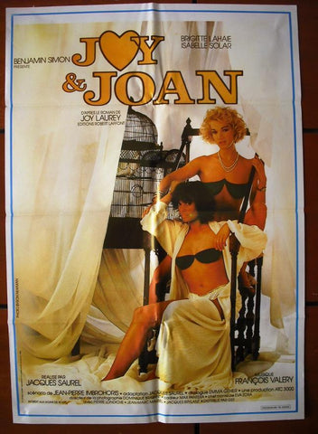 Joy et Joan - Brigitte Lahaie - Lebanese Movie Poster 80s