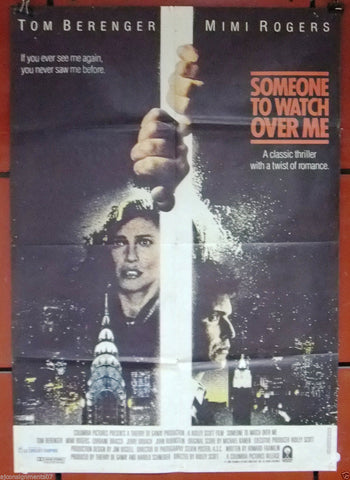 Someone to Watch Over Me (MIMI ROGERS) Original Lebanese Movie Poster 80s