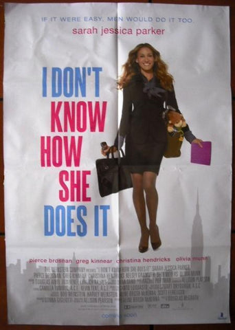 I Don't Know How She Does It {Pierce Bros} SS Original 40"x27" Movie Poster 2011