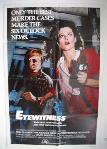 Eyewitness 27x41 Original William Hurt Movie Poster 80s
