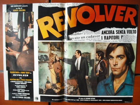 Revolver aka Blood in the Streets Oliver Reed Italian Lobby Card 70s