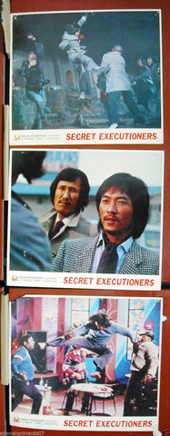 Set of 3 Secret Executioners (Jang Lee Hwang) Kung Fu Lobby Card 80s