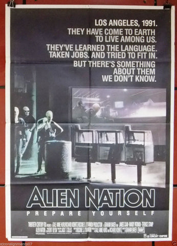 ALIEN NATION {JAMES CAAN} Original Lebanese Movie Poster 80s