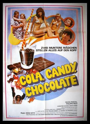 Cola, Candy, Chocolate "Olivia Pascal" Lebanese Original Movie Poster 70s