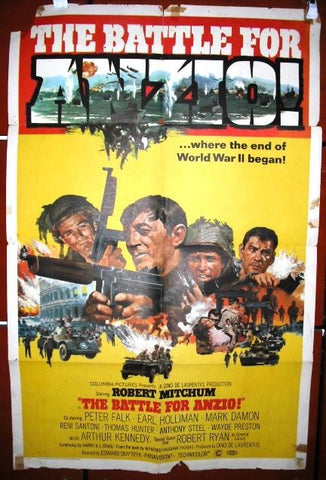 The Battle for Anzio Movie Poster 60s