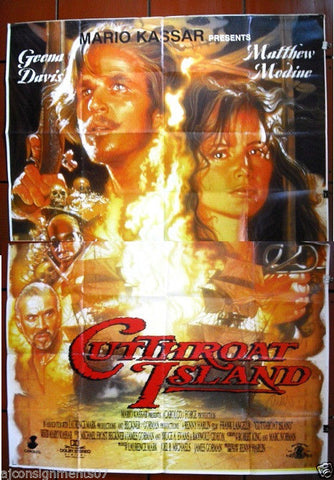 Cutthroat Island (Geena Davis) Original Lebanese Movie 2sht Poster 90s