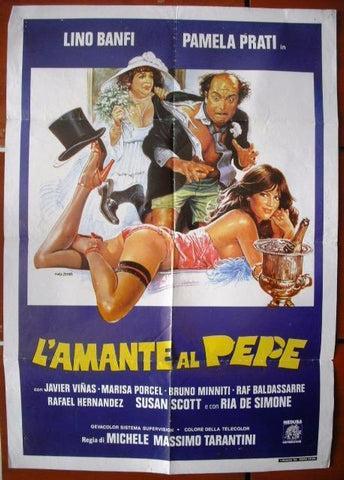 L'Amante al Pepe {Javier Viñas} Lebanese 40x27 Movie Poster 80s