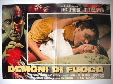 Demoni di Fuoco Italian Movie Lobby Card Fotobusta Style A 60s