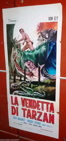 La vendetta di Tarzan (Ron Ely) Italian Movie Locandina Poster 70s