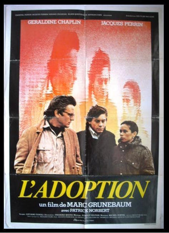 L'adoption "Jacques Perrin" Original Lebanese Movie Poster 70s
