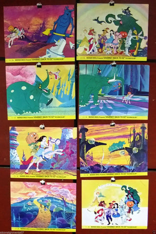 {Set of 8} JOURNEY BACK TO OZ 8x10" Original U.S. Lobby Cards 70s