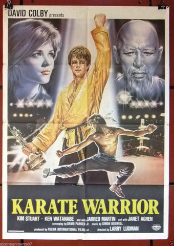 Karate Warrior {Kim Stuart} Original Lebanese Movie Poster 80s