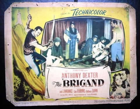 The Brigand {Anthony Dexter} Original Lobby Card 50s