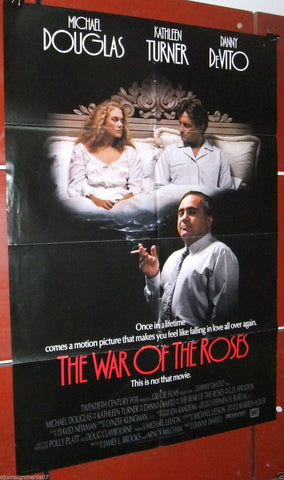 The War of the Roses {Michael Douglas} 27"x41" Original DB U.S. Movie Poster 80s