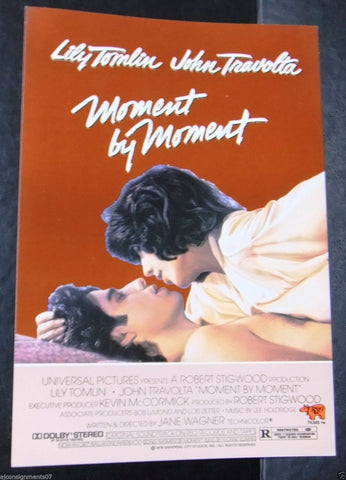 MOMENT BY MOMENT (John Travolta) Original Movie Flyer 70s