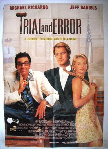Trial and Error (Michael Richards) Original INT. Movie Poster 90s