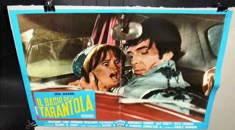 IL BACIO DELLA TARANTOLA Kiss of the Tarantula Italian Film 2 ORG Lobby Card 70s