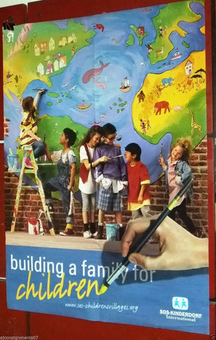 Building a Family for Children SOS International Lebanese Poster 90s