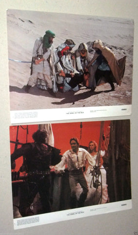 {Set of 8} The JEWEL of the NILE {M. DOUGLAS} 11X14 USA Original LOBBY CARD 80s