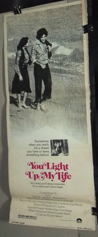 YOU LIGHT UP MY LIFE Original 36x14" Original Insert Movie Poster 70s