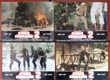 (SET OF 8) Strike Commando 2 (Richard Harris) 10X12" Italian Rare LOBBY CARD 80s