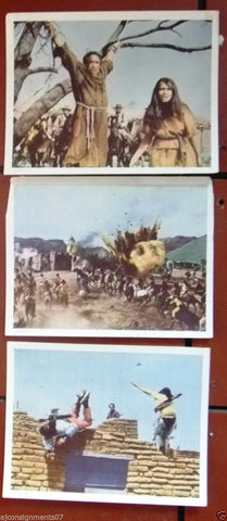 (Set of 8) Guns For San Sebastian {Anthony Quinn} Original Lobby Cards 1960s