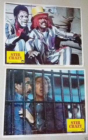 {Set of 6} Stir Crazy (GENE WILDER) 11X14" Original Movie LOBBY CARD 80s