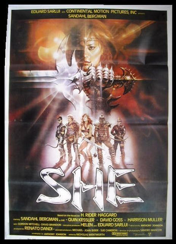 she "Sandahl Bergman" Orig Lebanese Movie Poster 80s