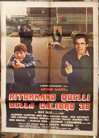 RITORNANO QUELLI DELLA CALIBRO 38 Italian movie Poster (2F) 70s