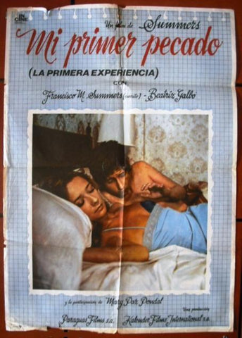 Mi Primer Pecado Spanish Movie Poster 70s