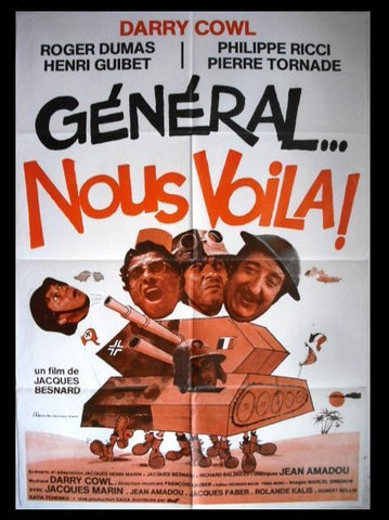 General... Nous Voila "Darry Cowl" Lebanese Movie Poster 70s