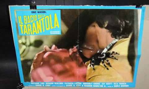 IL BACIO DELLA TARANTOLA Kiss of the Tarantula Italian Film 3 ORG Lobby Card 70s