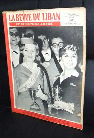 La Revue Du Liban Lebanese Miss Lebanon hotesse de l'air French Magazine 1962