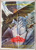 THE WINGED SERPENT 39x27" Original Lebanese Movie Poster 80s