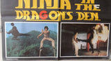 Ninja in the Dragon's Den (Conan Lee) Original 39x27" Lebanese Movie Poster 80s