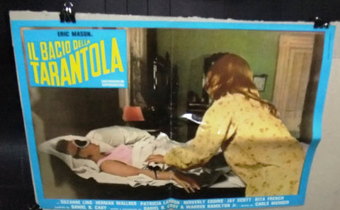IL BACIO DELLA TARANTOLA Kiss of the Tarantula Italian Movie ORG Lobby Card 70s