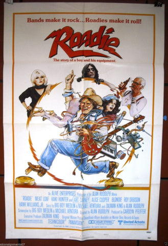 ROADIE {Alice Cooper} B Style Original Movie Poster 80s