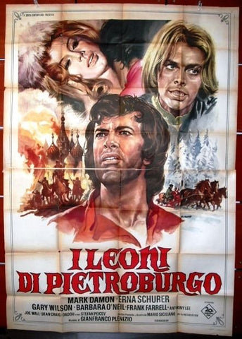 I Leoni DI Pietroburgo Italian Movie 4F Poster 70s