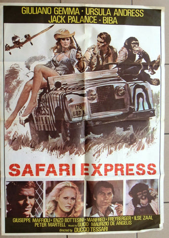 SAFARI EXPRESS (G.GEMMA) Lebanese Origianl Movie Poster 70s