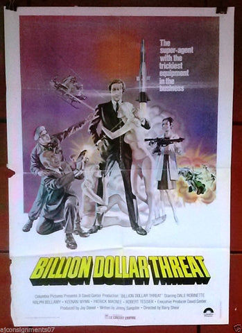 The Billion Dollar Threat - (Dale Robinette) Lebanese Movie Poster 70s