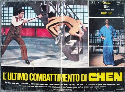 Game of Death Bruce Lee Vintage Italian Lobby Cards 70s