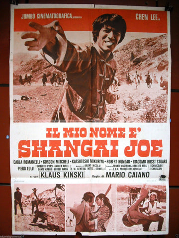 Il Mio Nome è Shangai Joe {Chen Lee} Italian Original Movie Poster 70s