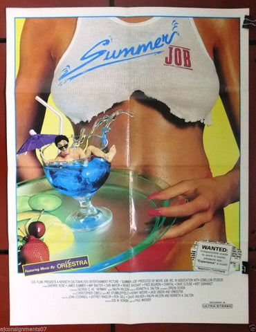 Summer Job (Sherrie Rose) Original Lebanese Movie Poster 80s