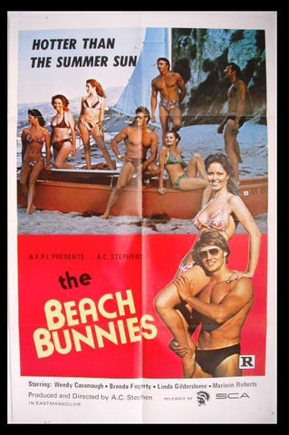 The Beach Bunnies "Brenda Fogarty" Original Int. Lebanese Movie Poster 70s