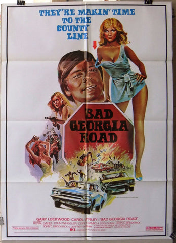 Bad Georgia Road 27x39" Original Lebanese Movie Poster 70s